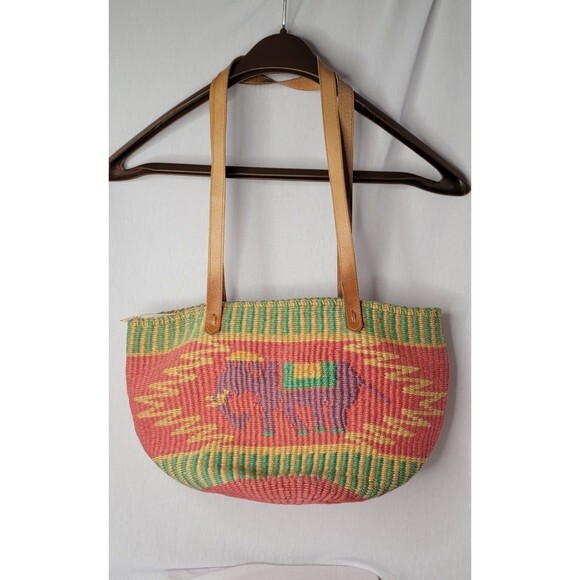 Elephant woven basket‎ purse - Picture 1 of 8